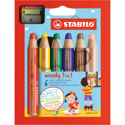 Crayons Woody 3 en 1,  étui...