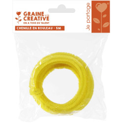 Chenille 8mm écheveau 5m, 