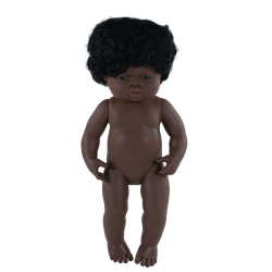 Poupée 38 cm avec cheveux...