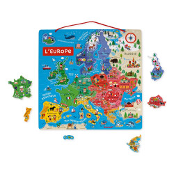 Carte d'europe magnétique